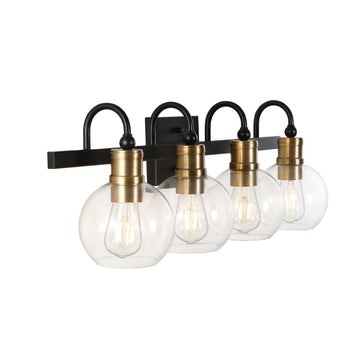 Marais Iron/Glass Rustic Vintage LED Vanity Light